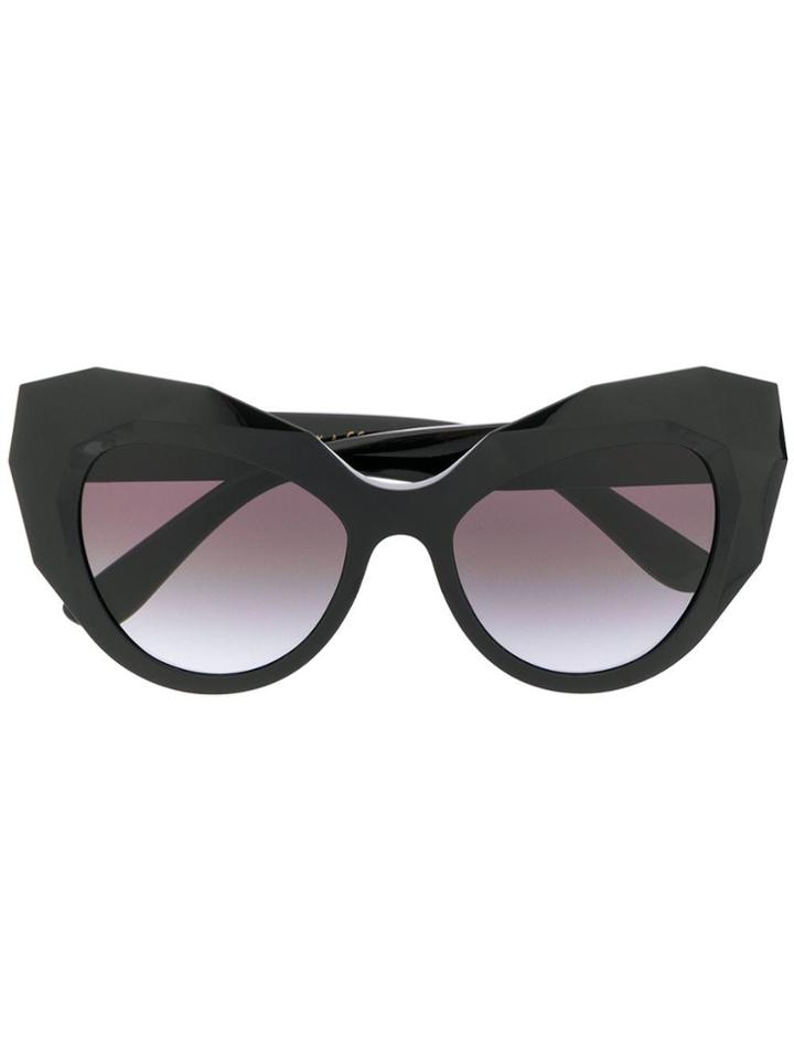 Dolce & Gabbana Eyewear Logo Plaque Sunglasses - Black