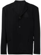 Yohji Yamamoto Vintage Triangle Cut-oiut Blazer - Black
