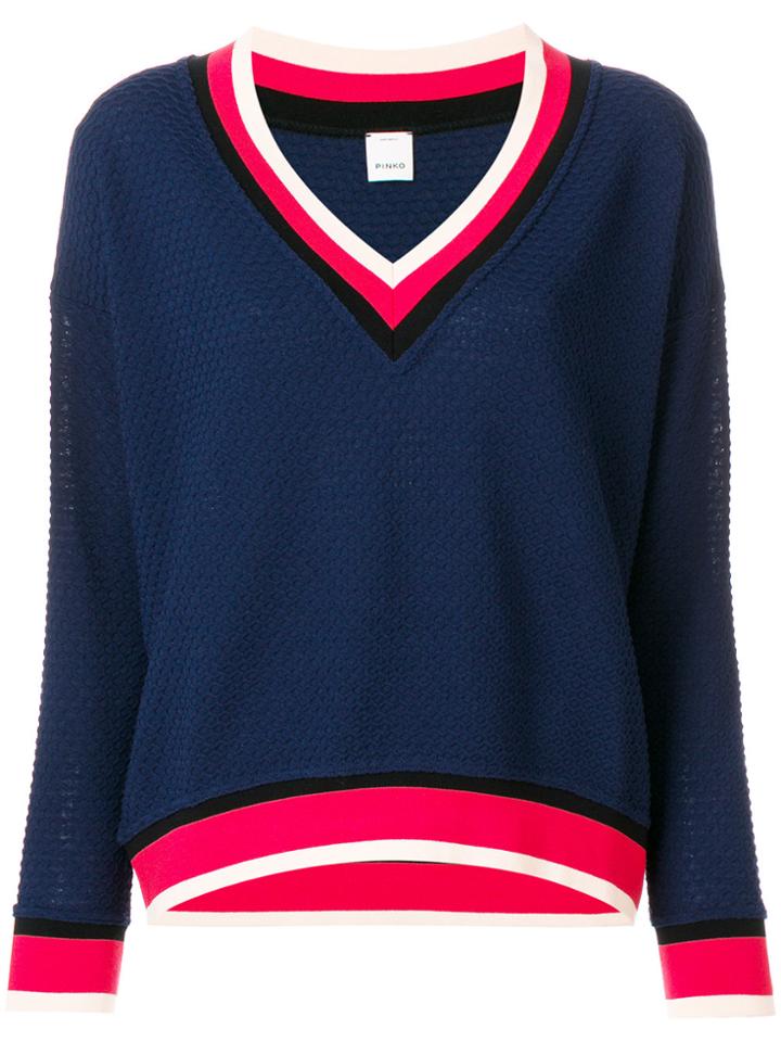 Pinko V-neck Jumper - Blue