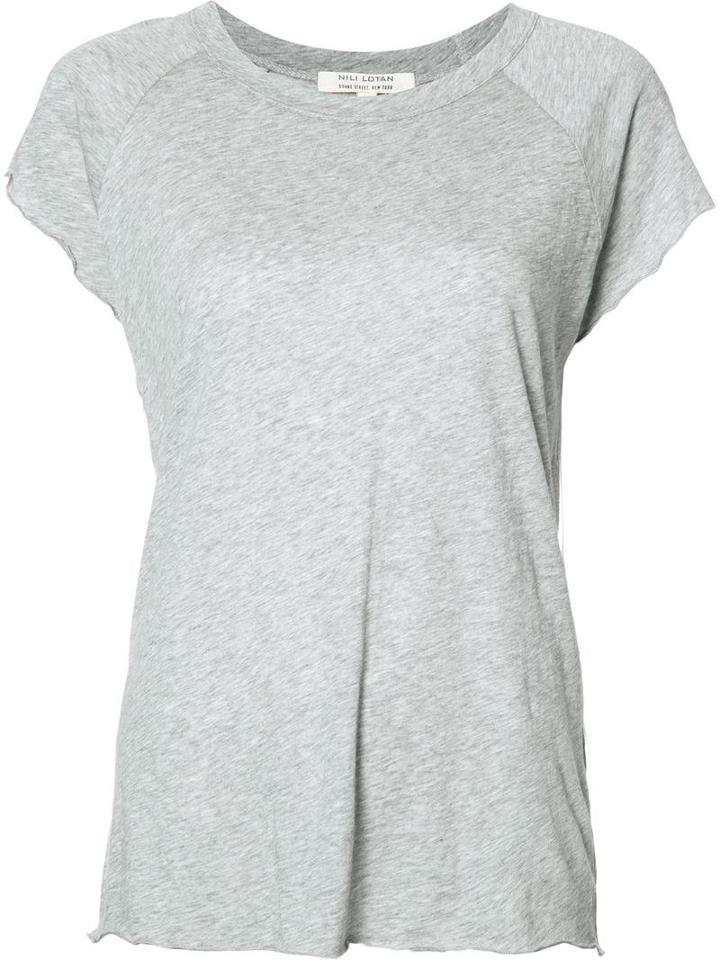 Nili Lotan Raglan T-shirt, Women's, Size: Xs, Grey, Cotton