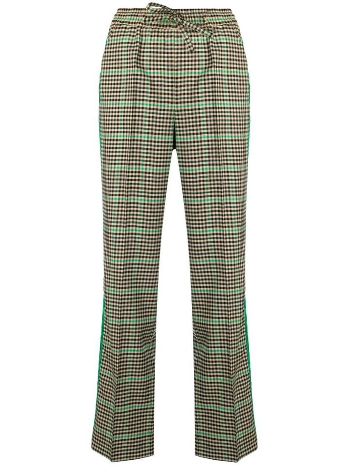 P.a.r.o.s.h. Checked Drawstring Trousers - Neutrals