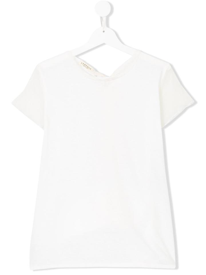 Essence Kids Tied Neckline Top - White