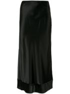 Lee Mathews Stella Silk Skirt - Black