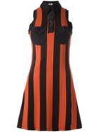 Jean Paul Gaultier Vintage Striped Dress, Women's, Size: Small, Yellow/orange