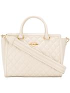 Love Moschino Quilted Large Tote Bag - Nude & Neutrals