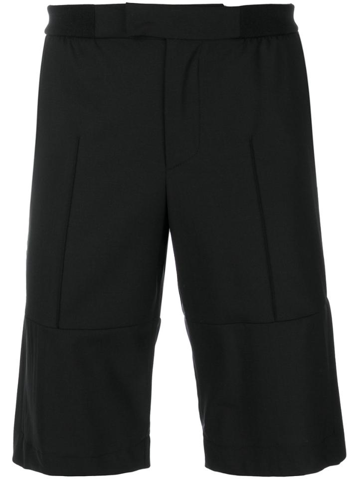 Les Hommes Panelled Shorts - Black