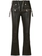 Unravel Project Lace-up Detail Trousers - Brown