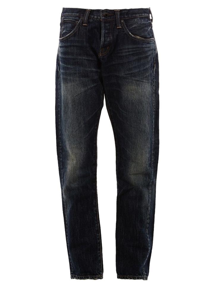 Mastercraft Union Bleached Straight Jeans - Blue
