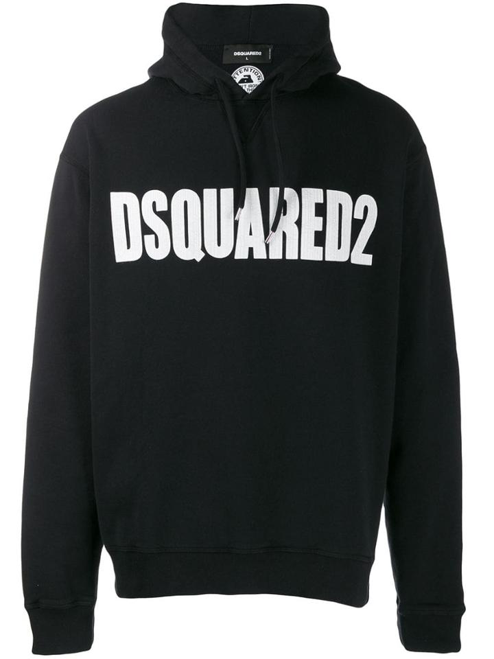 Dsquared2 Logo Hooded Sweater - Black