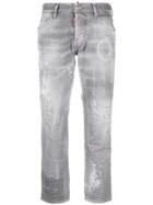 Dsquared2 Boyfriend Cropped Jeans - Grey