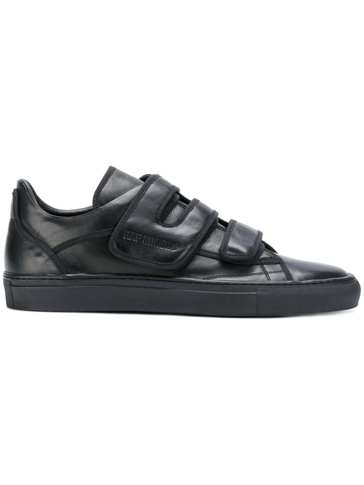 Raf Simons Touch Strap Sneakers - Black