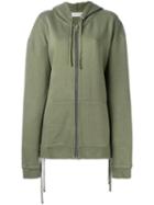 Faith Connexion - Oversized Zipped Hoodie - Women - Cotton - Xs, Women's, Green, Cotton