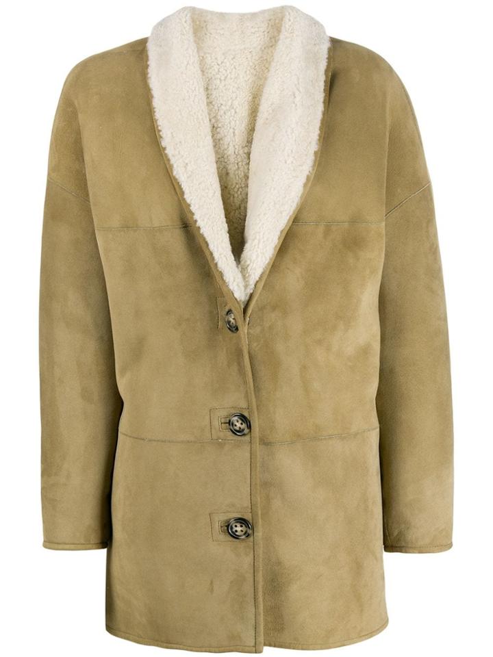 Isabel Marant Étoile Carman Reversible Coat - Neutrals