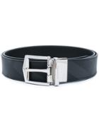 Burberry Tonal Check Belt - Black