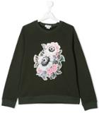 Stella Mccartney Kids Teen Flower Bouquet Print Sweatshirt - Green