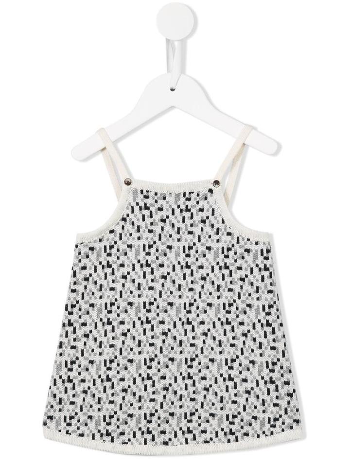 Pèqueno Tocon - Pixel Knit Dress - Kids - Cotton/wool - New Born, Grey