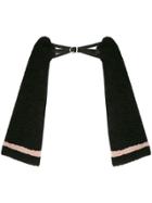 Tu Es Mon Trésor Buckle Fastening Arm Covers - Black