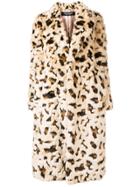 Junya Watanabe Leopard Pattern Fur Coat - Neutrals