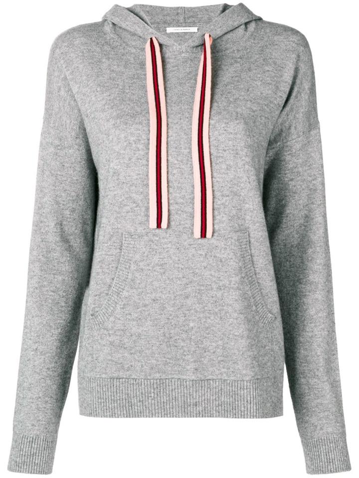 Chinti & Parker Hooded Knitted Sweater - Grey