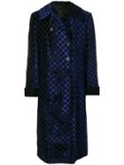 Haider Ackermann Oversized Checked Coat - Blue