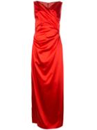 Talbot Runhof Movie Evening Dress, Women's, Size: 36, Red, Polyamide/polyester/acetate/spandex/elastane
