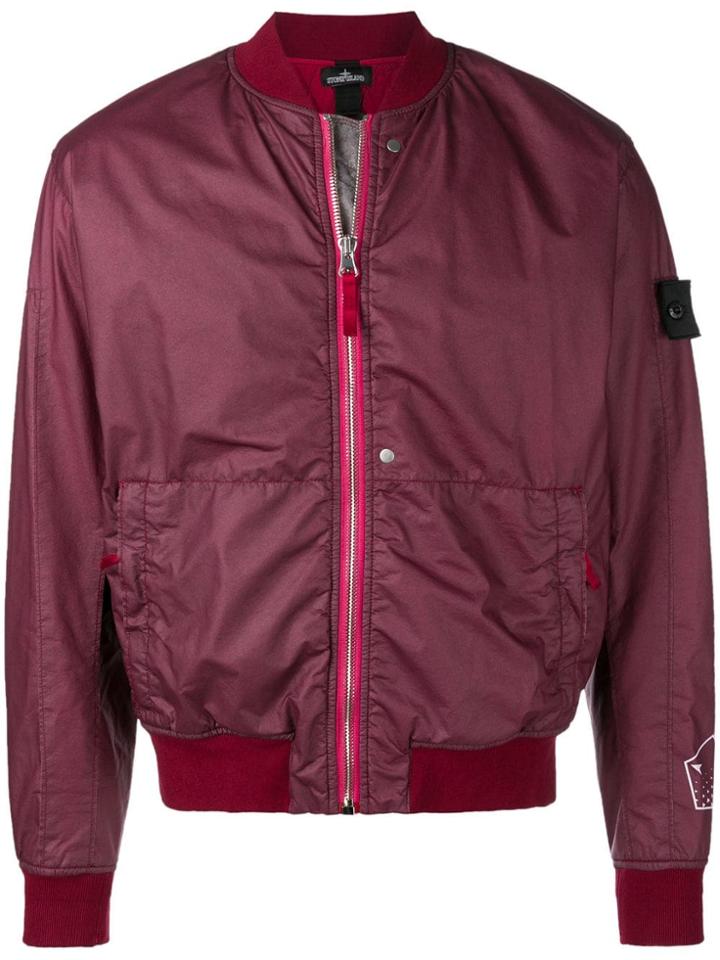 Stone Island Shadow Project 10 Years Bomber Jacket - Red