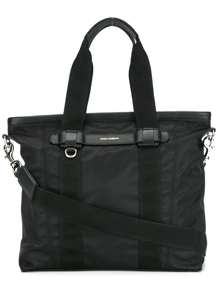 Dolce & Gabbana Mediterraneo Shopper, Men's, Black, Cotton