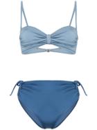 Leslie Amon Bandeau Bikini - Blue