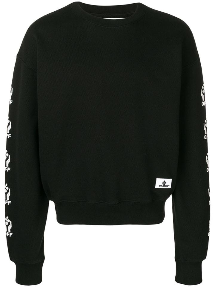 Off-white Hands Over Sweatshirt - Black