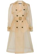 Maison Margiela Semi Sheer Trench Coat - Nude & Neutrals