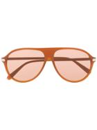 Brioni Aviator Sunglasses - Orange