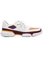 Prada White And Yellow Cloudbust Sneakers
