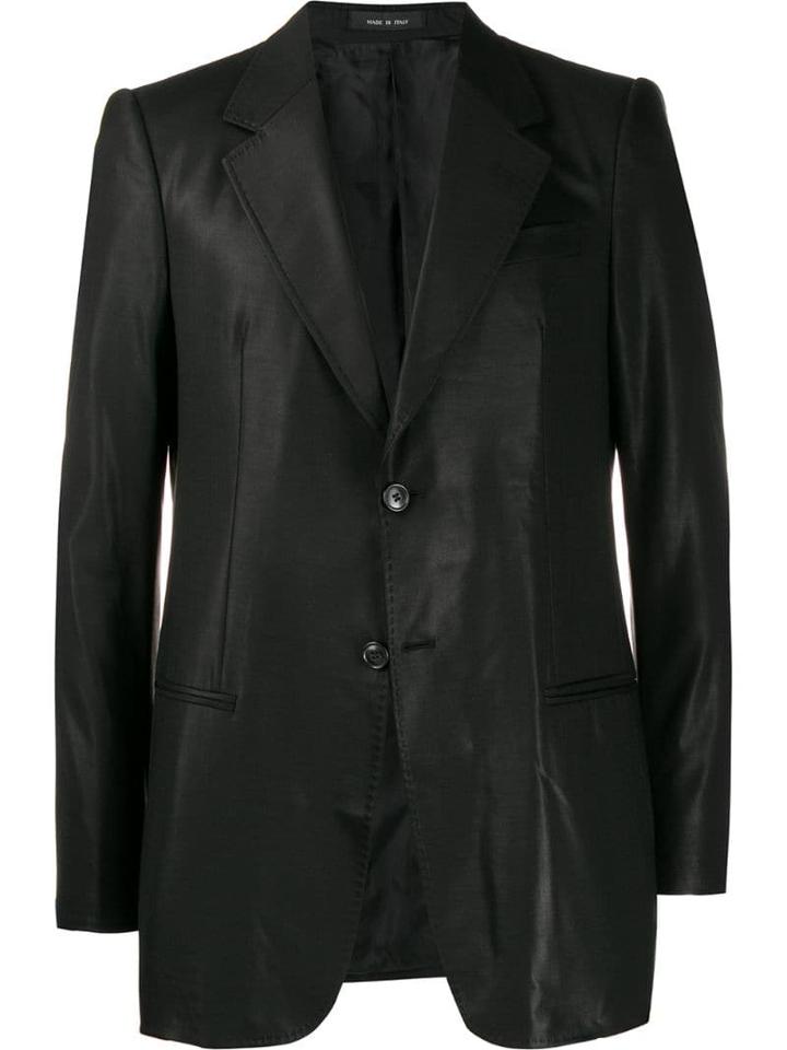 Giorgio Armani Pre-owned 2005 Double Buttons Slim Blazer - Black