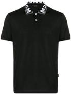 Mcm Logo-collar Polo Shirt - Black