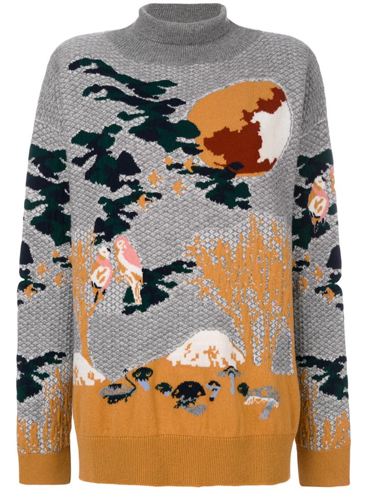 Barrie Kinoko Turtleneck Jumper - Grey
