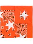 Guild Prime Patterned Star Print Scarf - Yellow & Orange
