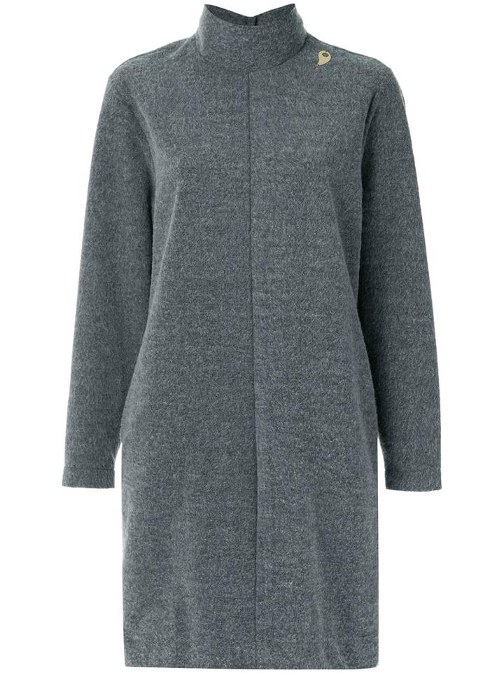 Lilly Sarti - Turtle Neck Dress - Women - Cotton/polyester - 42, Grey, Cotton/polyester
