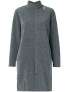 Lilly Sarti - Turtle Neck Dress - Women - Cotton/polyester - 42, Grey, Cotton/polyester