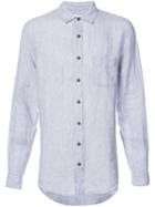 Onia - Abe Shirt - Men - Linen/flax - L, Grey, Linen/flax