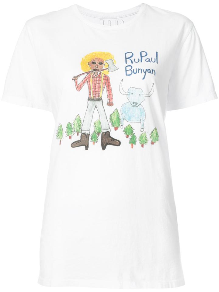 Unfortunate Portrait Printed T-shirt - White