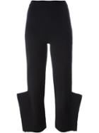 Stella Mccartney - 'strong Shapes' Trousers - Women - Polyester/viscose - 42, Black, Polyester/viscose
