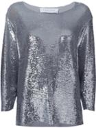 Iro Sequin Embellished Blouse, Women's, Size: 36, Grey, Viscose/polyester/spandex/elastane