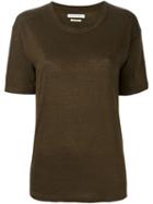 Isabel Marant Étoile 'keiran' T-shirt, Women's, Size: Small, Green, Linen/flax