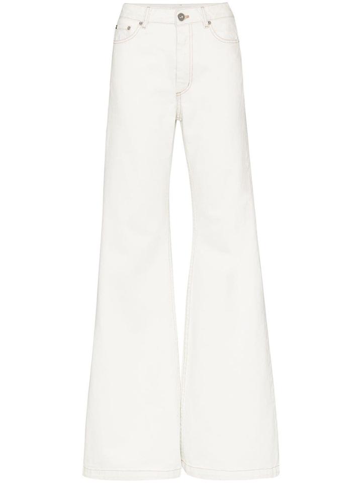 Matthew Adams Dolan Mid-rise Flared Jeans - White