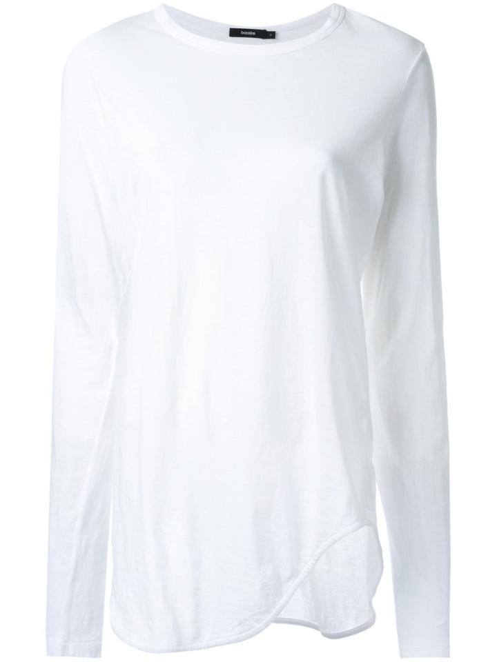 Bassike Curved Hem T-shirt - White