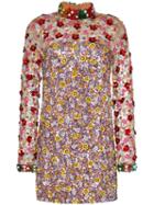 Ashish Sequin-embellished Mini Dress - Brown