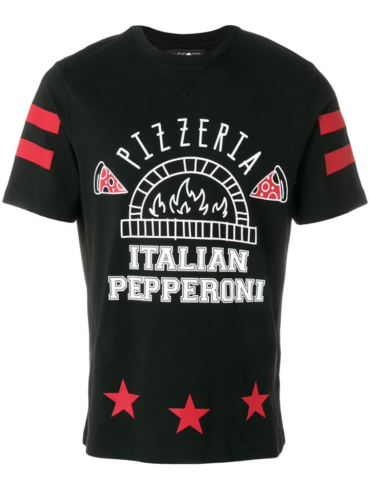 Hydrogen Pizzeria Print T-shirt - Black