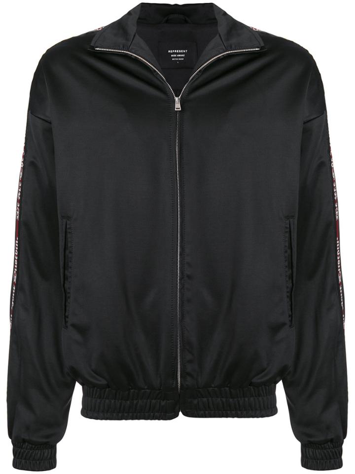 Represent Banded Track Jacket - Black