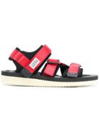 Suicoke Touch Fastening Sandals - Red
