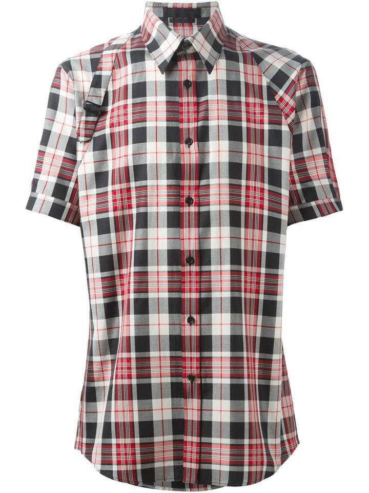 Alexander Mcqueen 'harness' Plaid Shirt